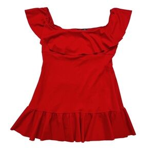 NWT Urban Outfitters Off The Shoulder Red Mini Dress XL